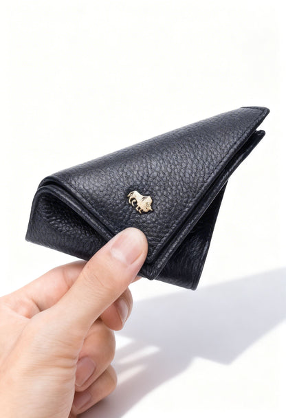 Genuine Leather Wallet BisonCraft Bifold — RFID Blocking Cowhide - Genuine Leather Bifold Wallet Open View
