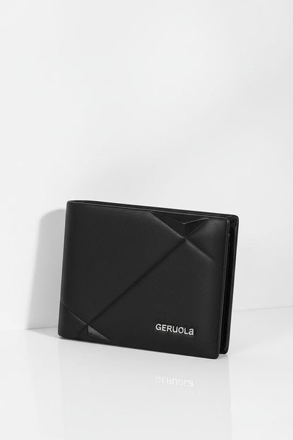Bifold Wallet CapacityFold — Large Capacity Genuine Leather - Black - Men's Wallet