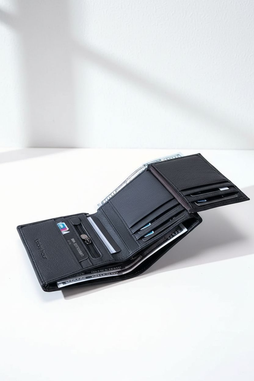 Upgrade your everyday carry with this elegant vintage leather wallet for men. Slim, durable and stylish with RFID protection. Perfect for cards, cash and daily use.