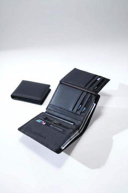 Upgrade your everyday carry with this elegant vintage leather wallet for men. Slim, durable and stylish with RFID protection. Perfect for cards, cash and daily use.