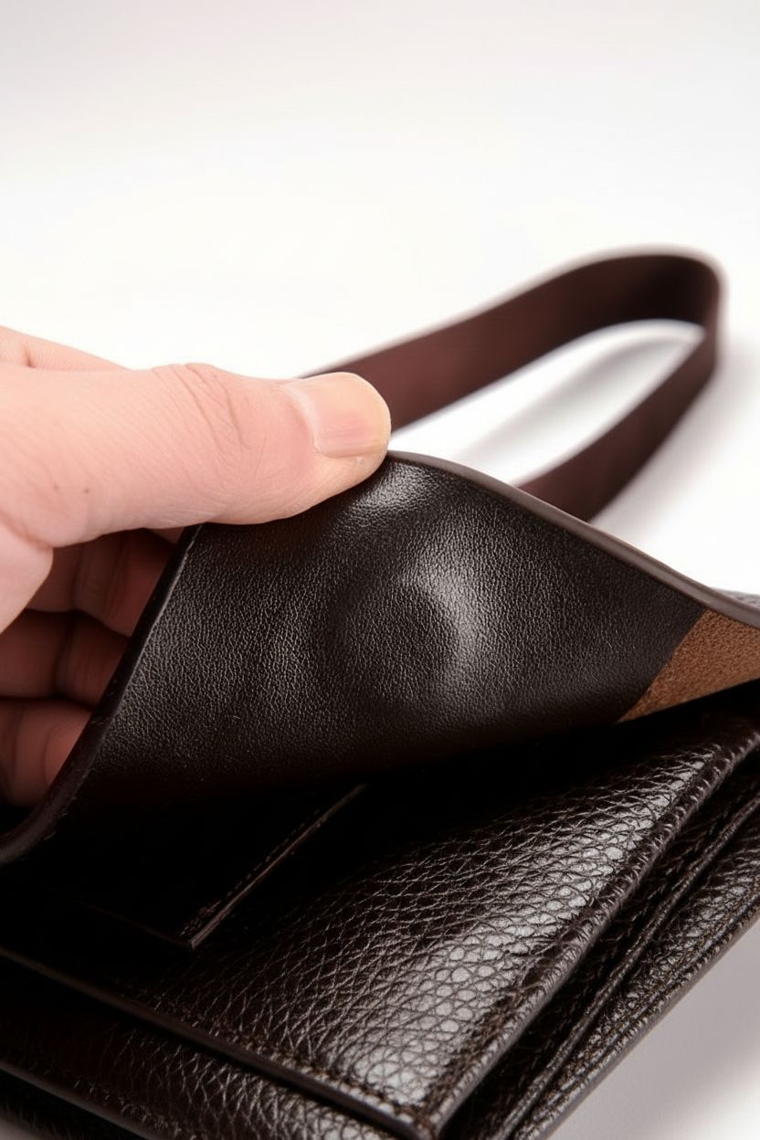 Elegant Microfiber Leather Men's Shoulder Bag - Men's Bag Lifestyle Shot