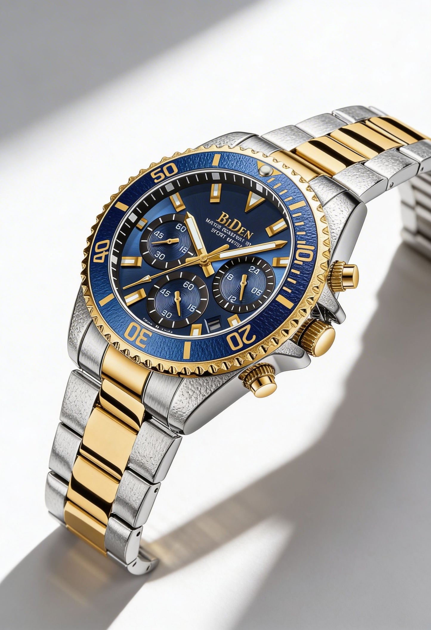 Sophisticated Stainless Steel Dive Watch - 43mm Chronograph