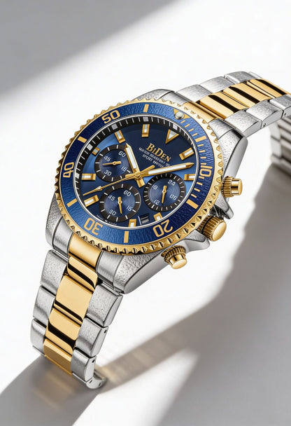 Sophisticated Stainless Steel Dive Watch - 43mm Chronograph