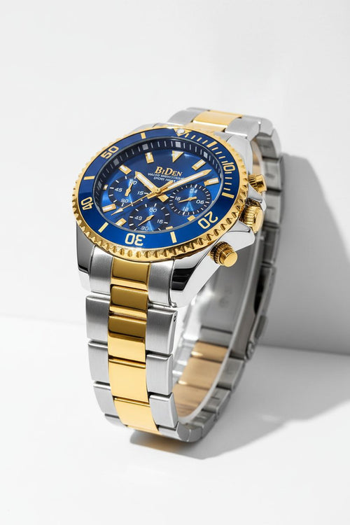 Sophisticated Stainless Steel Dive Watch - 43mm Chronograph