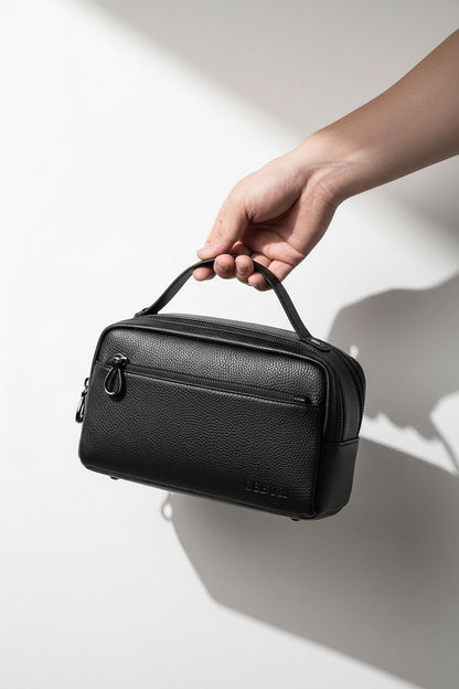 Bifold Wallet Fashionable — RFID Blocking Genuine Leather - Card Slots and ID Window Detail