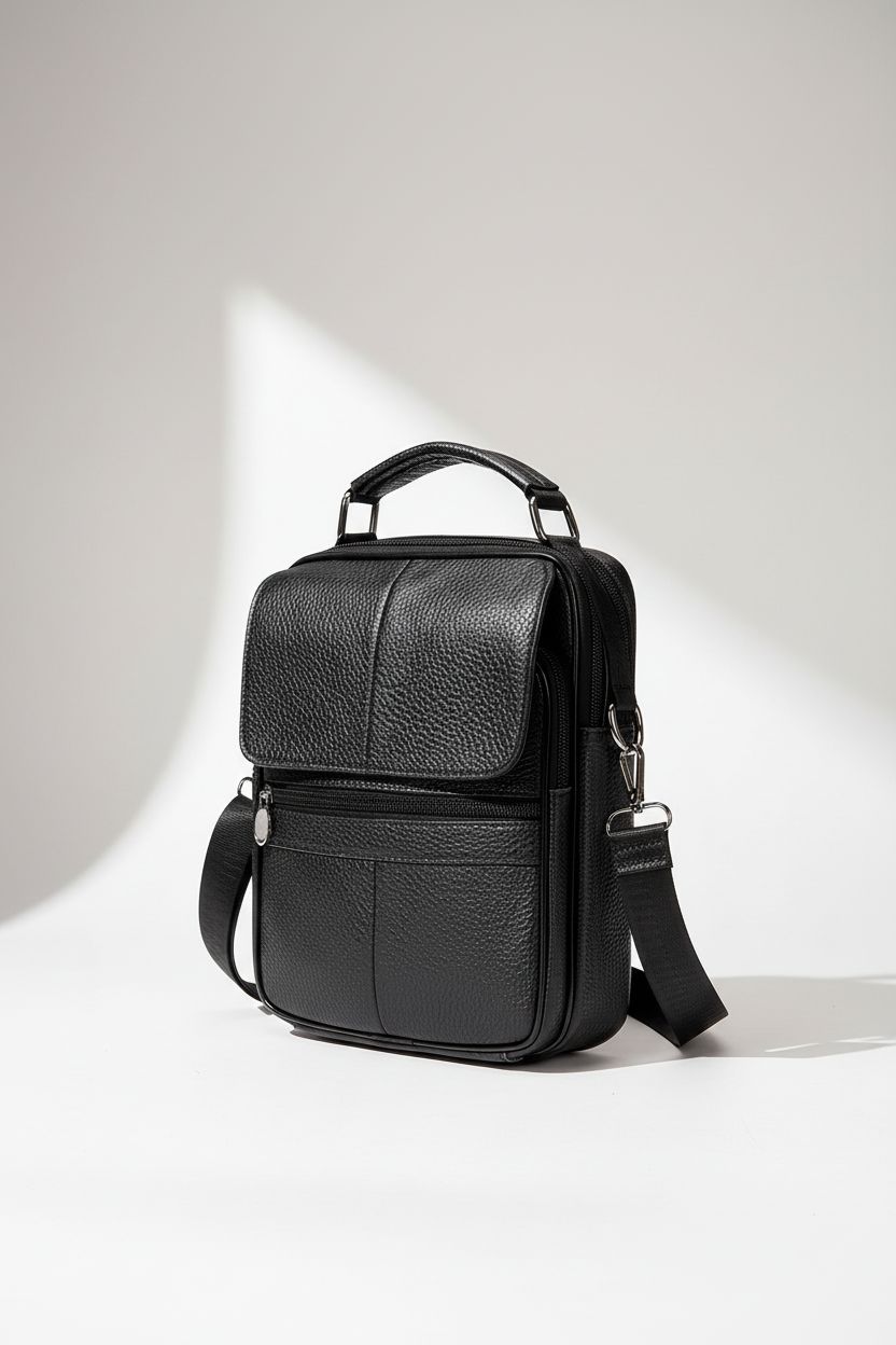 Briefcase ExecutiveBrief — Genuine Leather Business Laptop Bag - Interior Laptop Compartment