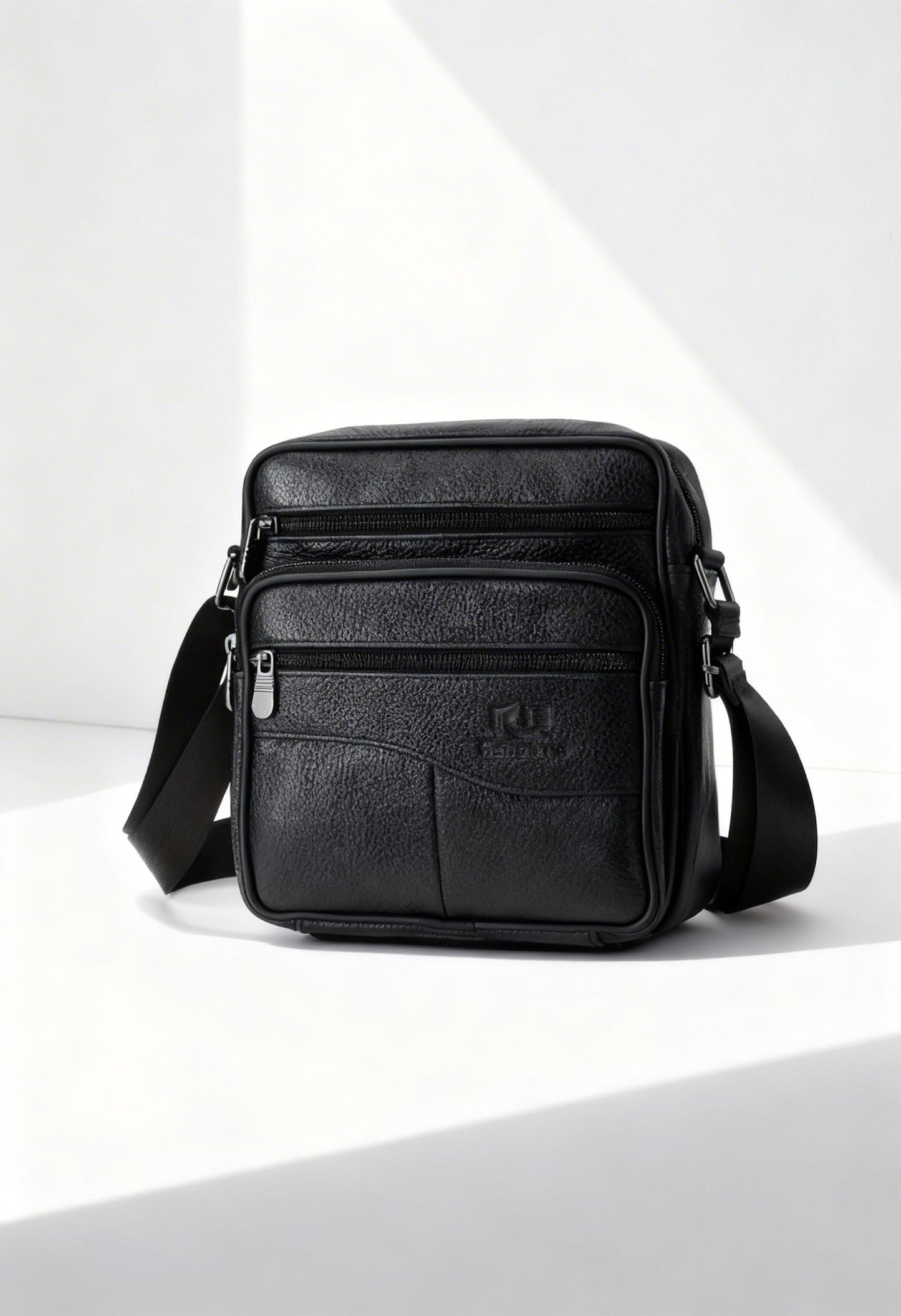 Waist Bag LeatherWaist Pro — Multifunctional Genuine Leather - Black - Men's Bag
