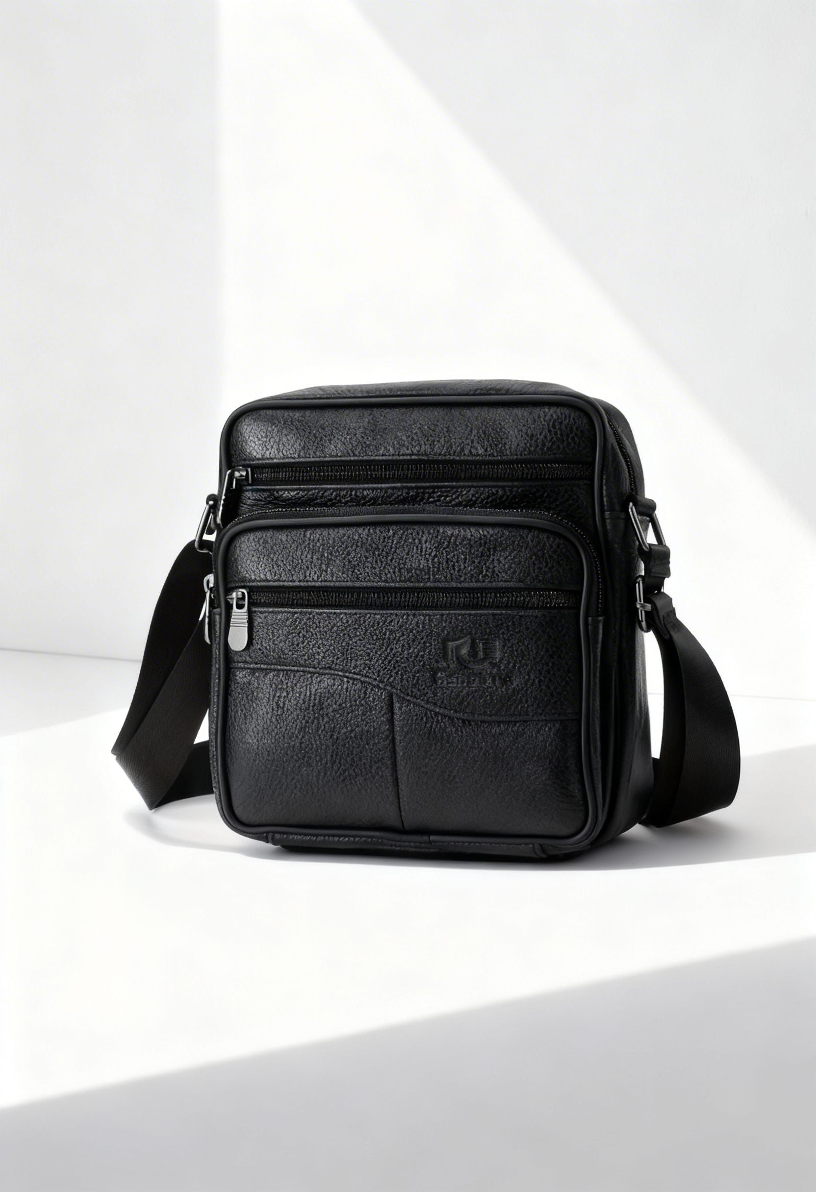 Waist Bag LeatherWaist Pro — Multifunctional Genuine Leather - Black - Men's Bag