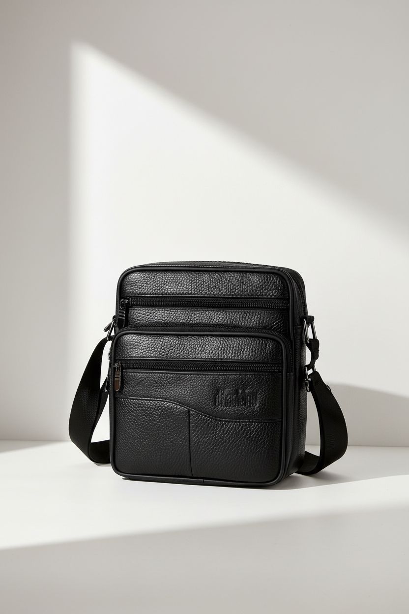 Waist Bag LeatherWaist Pro — Multifunctional Genuine Leather - Side Profile Messenger Bag