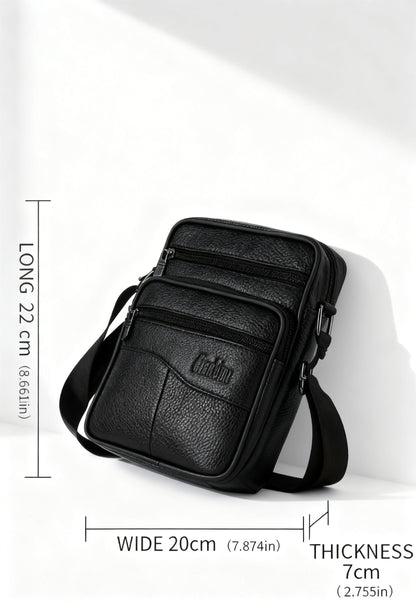 Waist Bag LeatherWaist Pro — Multifunctional Genuine Leather - Back Panel Anti-Theft Pocket