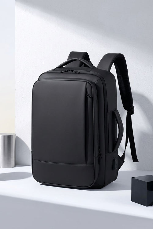 Laptop Backpack UrbanFlex Pro — Smart Organization for Everyday Use - Black - Men's Backpack