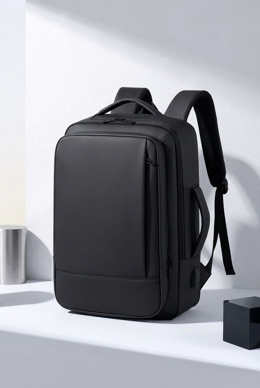 Laptop Backpack UrbanFlex Pro — Smart Organization for Everyday Use - Black - Men's Backpack