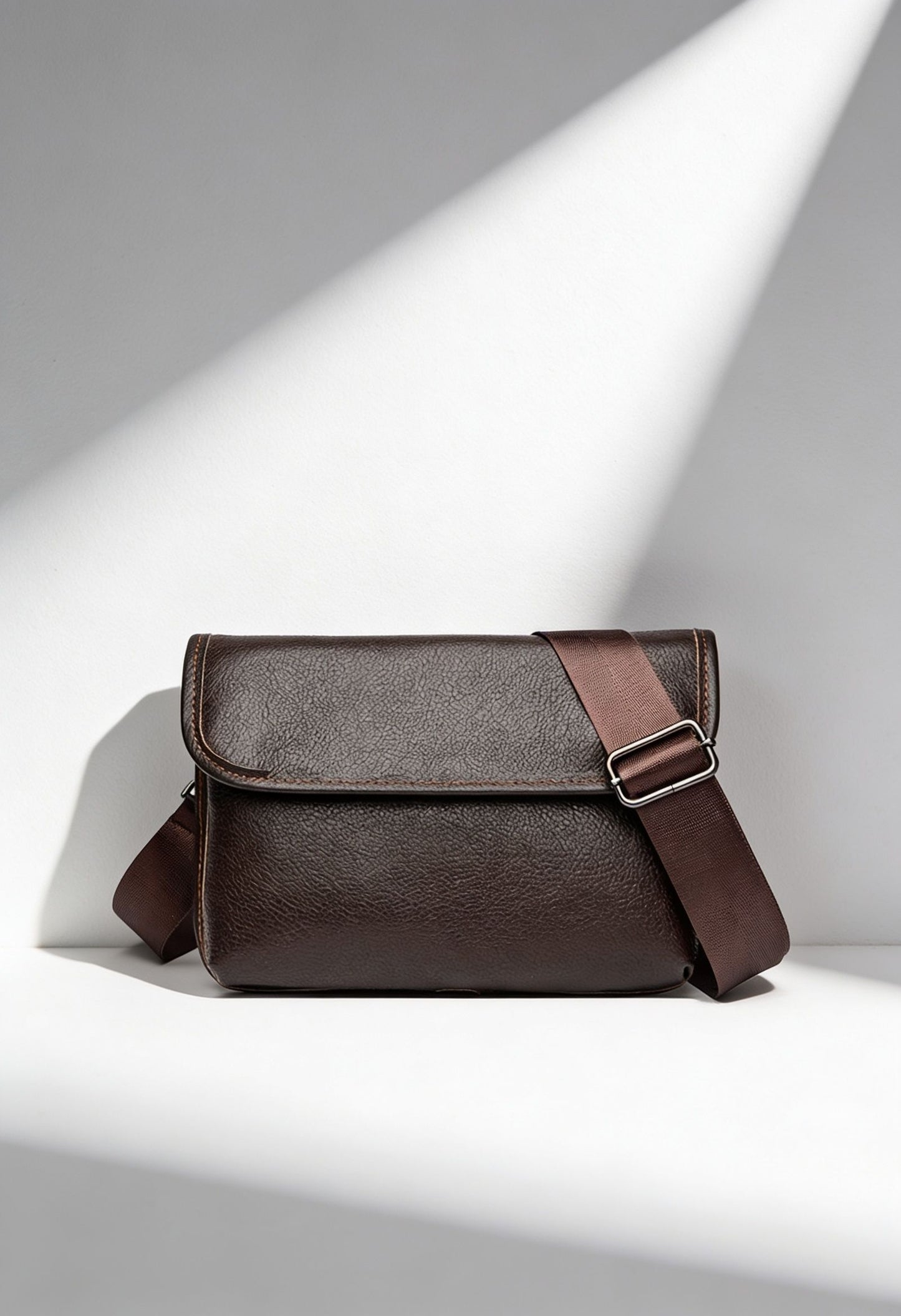 Crossbody Bag AetherCarry — Genuine Cowhide for Urban Travel & Daily Use