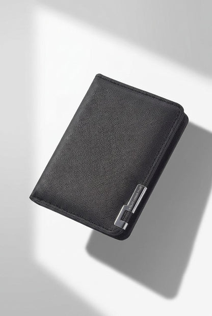 AuraFold slim wallet side profile