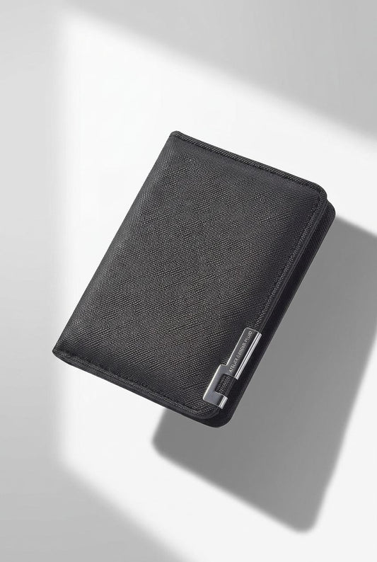 AuraFold slim wallet side profile
