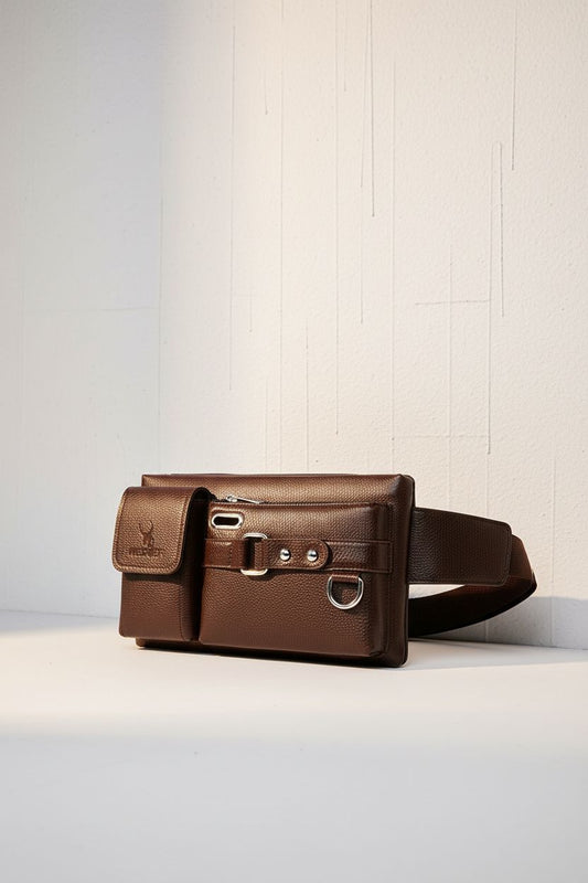 Men’s Genuine Leather Chest Bag – Secure & Durable for Everyday Carry