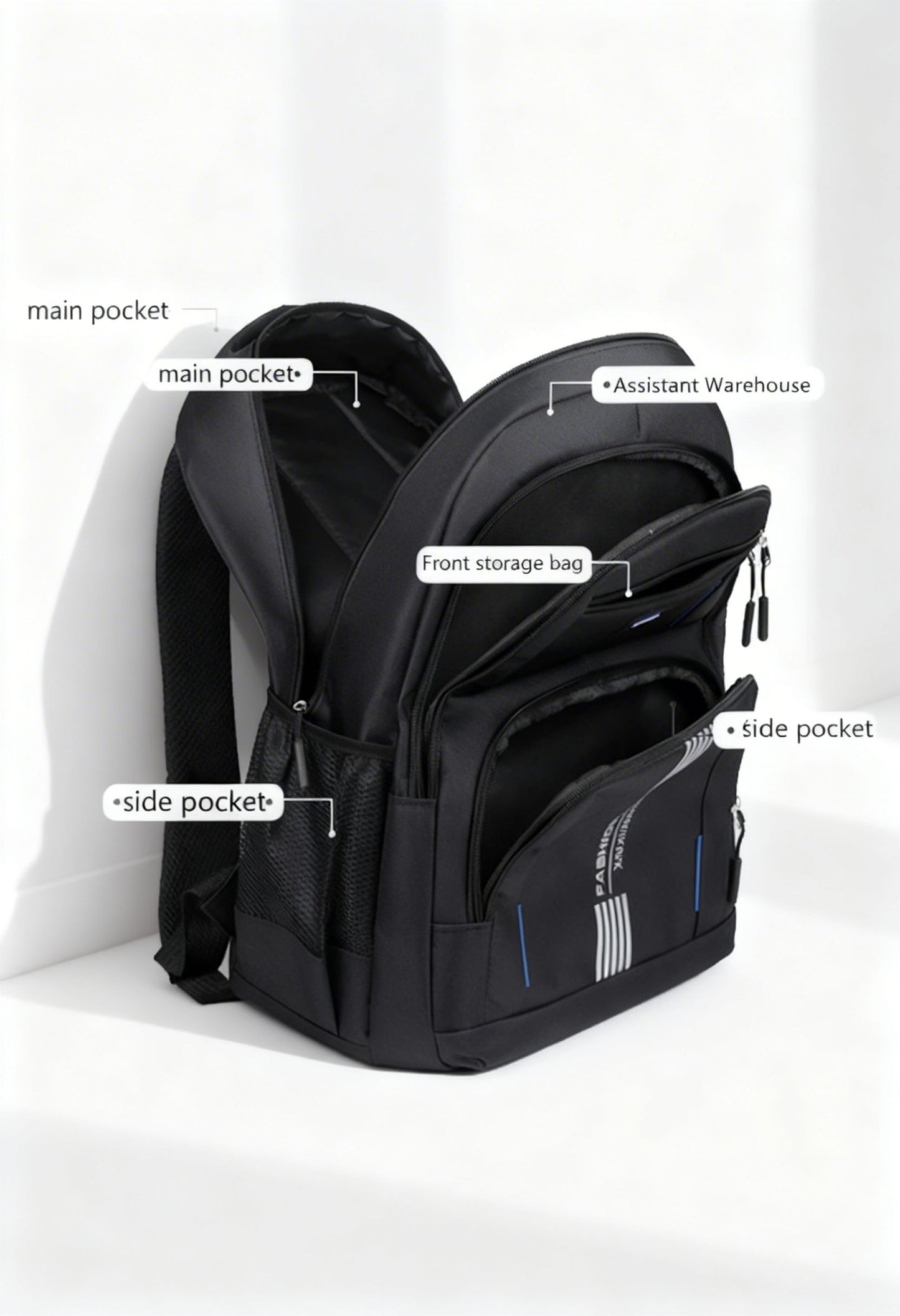Backpack VersaPack — Waterproof Multi-Pocket for Work & Travel