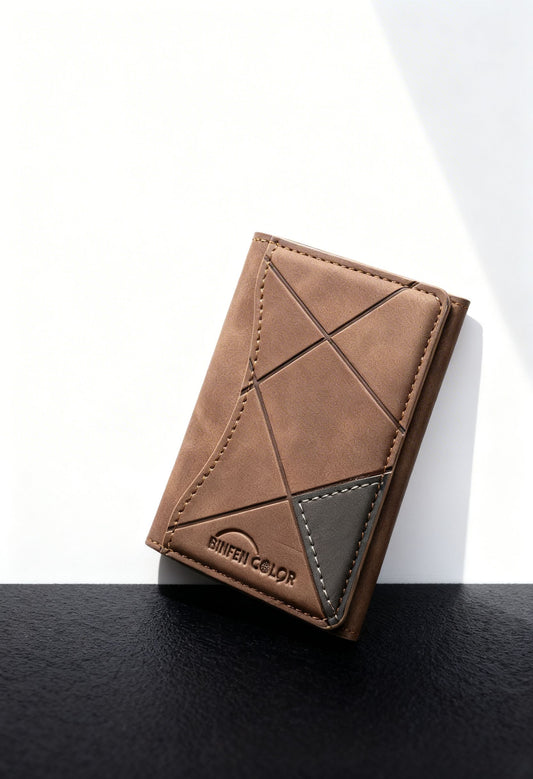 Minimalist Leather Card Holder for Men – Magnetic Closure & Ultra Slim Design