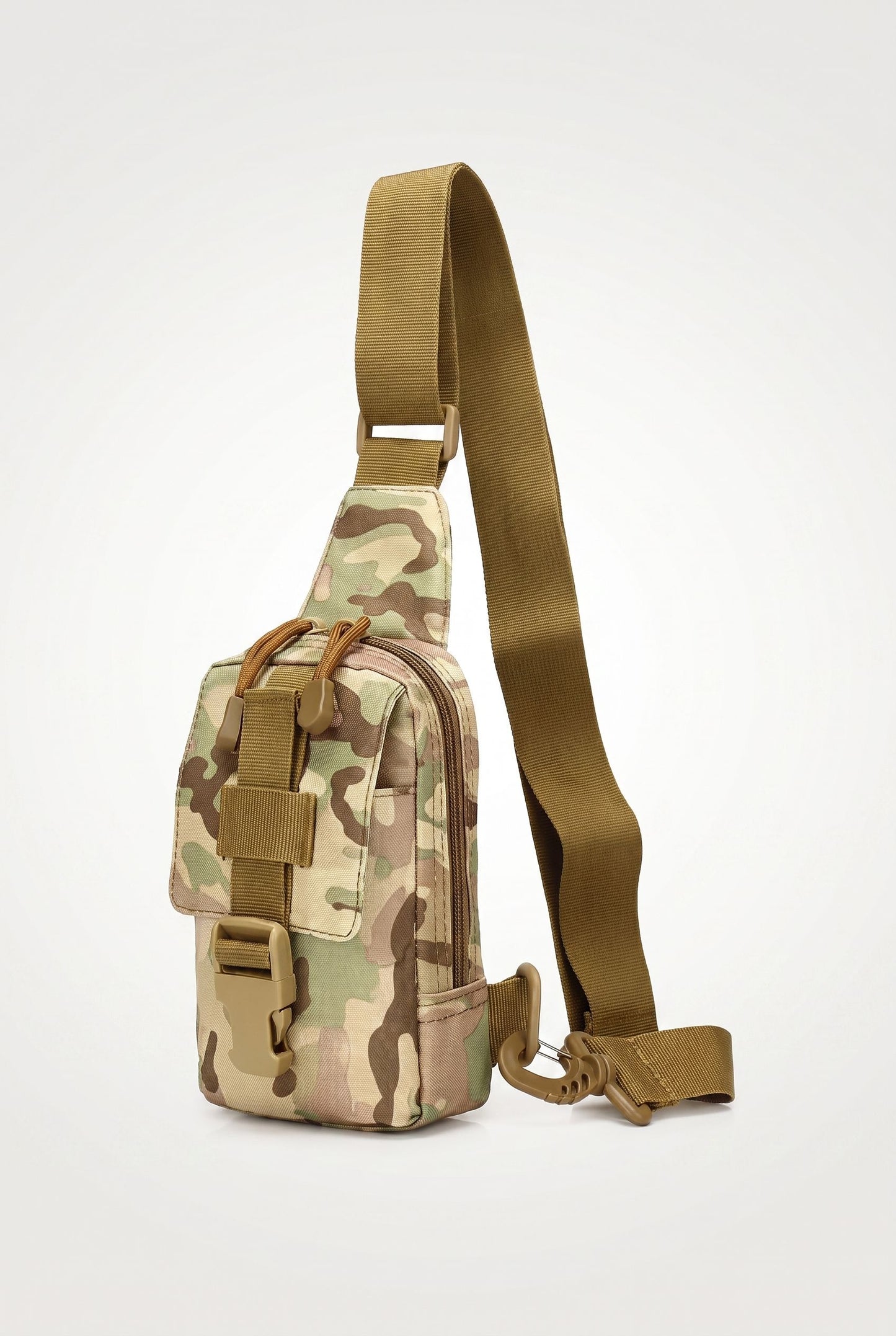 Taktische Brusttasche Militär Trekkingrucksack EDC Sporttasche Umhängetasche Crossbody Pack Sturmtasche für Wandern Radfahren Camping