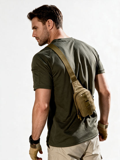 Taktische Brusttasche Militär Trekkingrucksack EDC Sporttasche Umhängetasche Crossbody Pack Sturmtasche für Wandern Radfahren Camping