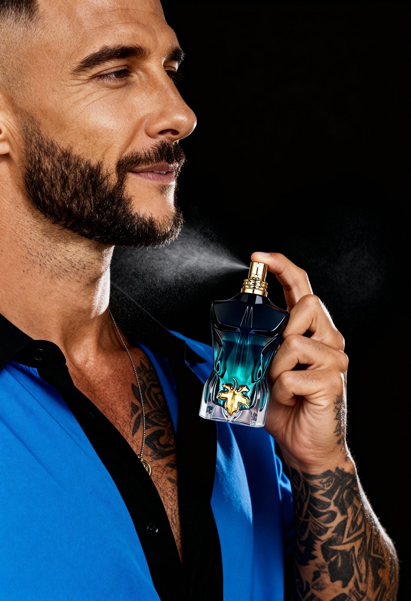 men’s intense fragrance back view Menloft