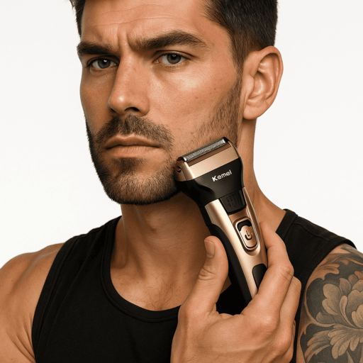 Kemei 3 In 1 Powerful Electric Shaver Facial Body Hair Trimmer Beard Shaving Machine Razor Nose Ear Hair Trimmer For Men