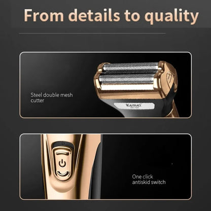Kemei Elite 3 - in - 1 Grooming System for Men + Free gift - Menloft