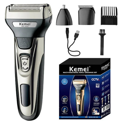 Kemei Elite 3 - in - 1 Grooming System for Men + Free gift - Menloft
