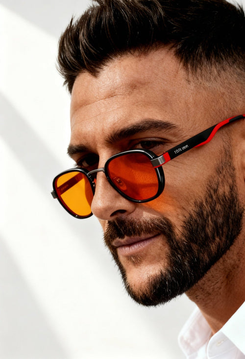 KINGSEVEN Men's Fashion Round Frame Glasses - Menloft