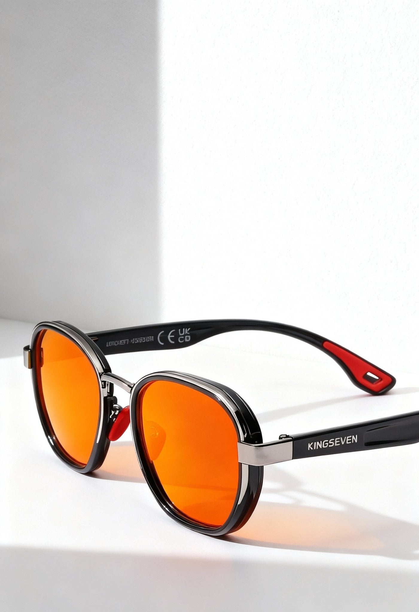 KINGSEVEN Men's Fashion Round Frame Glasses - Menloft