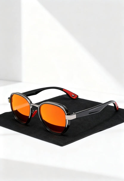 KINGSEVEN Men's Fashion Round Frame Glasses - Menloft