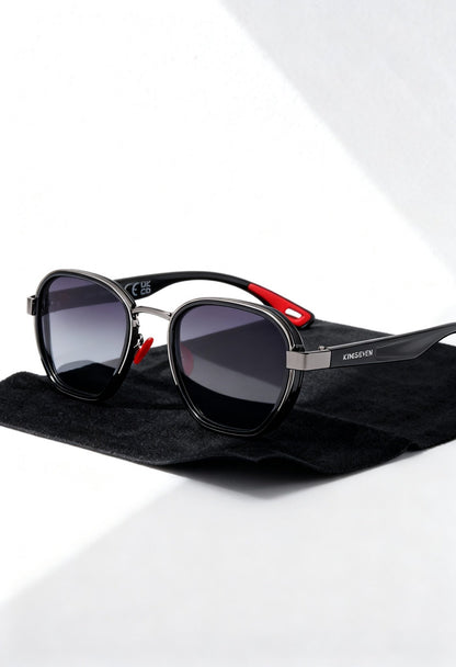 KINGSEVEN Men's Fashion Round Frame Glasses - Menloft