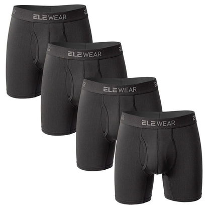 Luxury Comfort Men's Boxers - 4 Pack Breathable Elegance - MENLOFT LLC