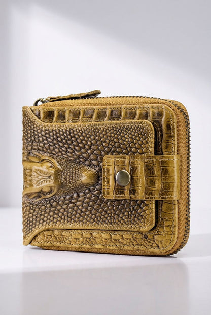 STEELLION Wallet Back — Full-Grain Leather & Durable Stitching