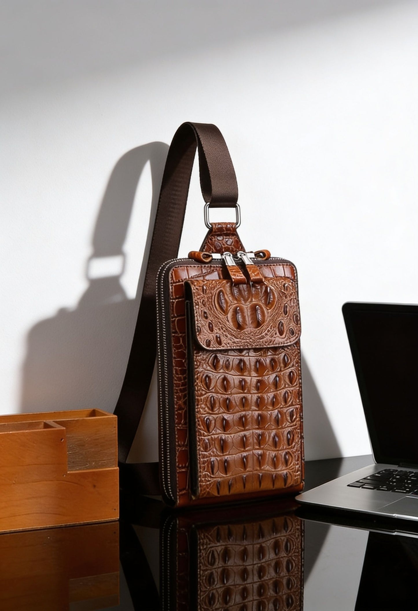 Crocodile Chest Bag Size Reference — Perfect Everyday Carry