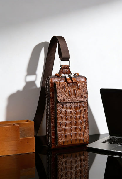 Crocodile Chest Bag Size Reference — Perfect Everyday Carry