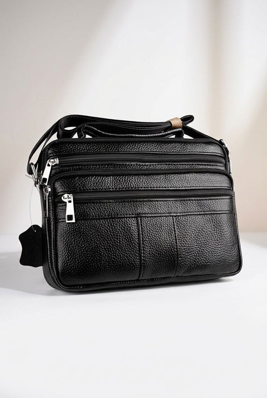 Leather Messenger Bag for Men — Professional Work & Daily Carry
