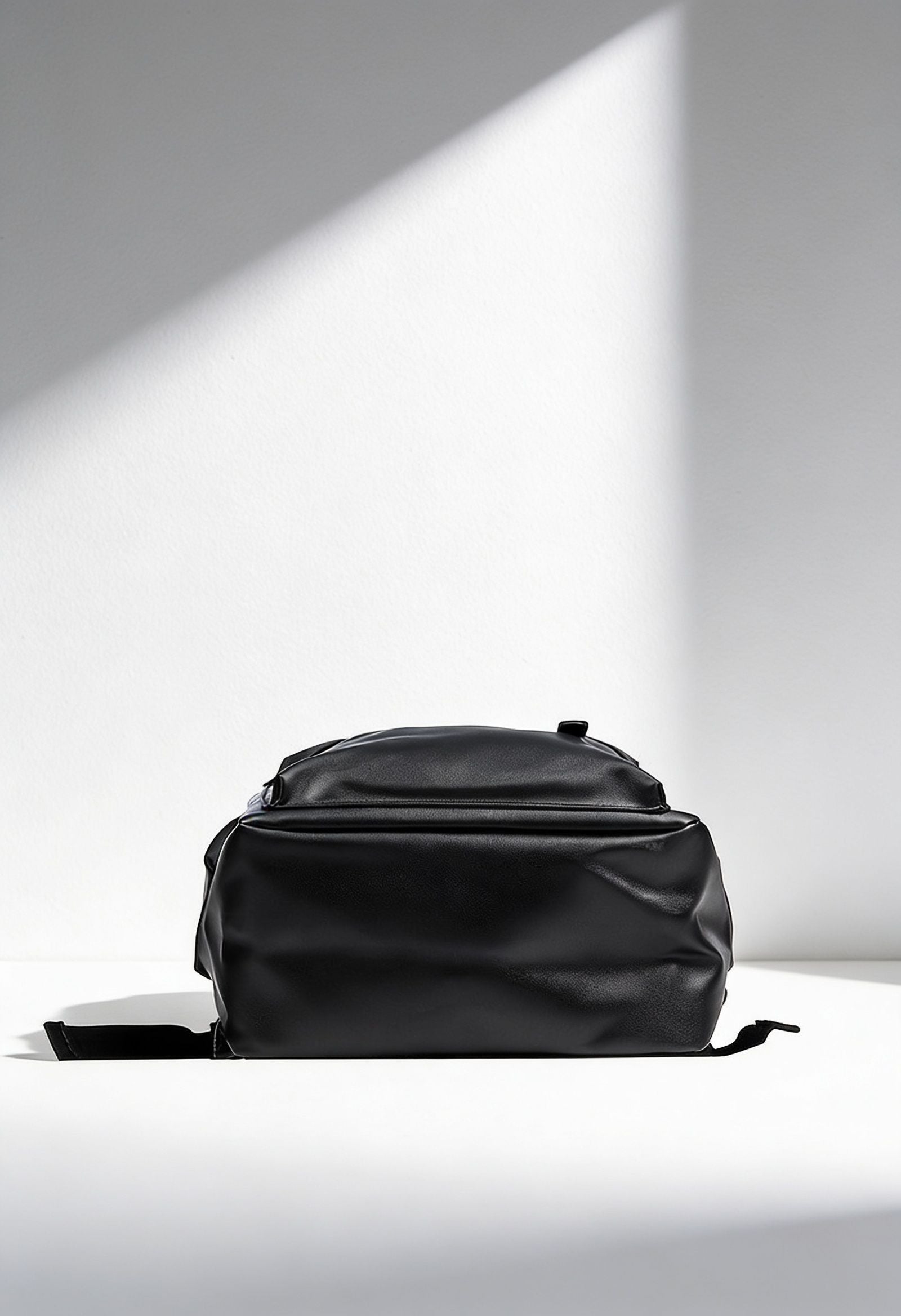 PU Leather Travel Backpack for Men — 15.6" Laptop Sleeve