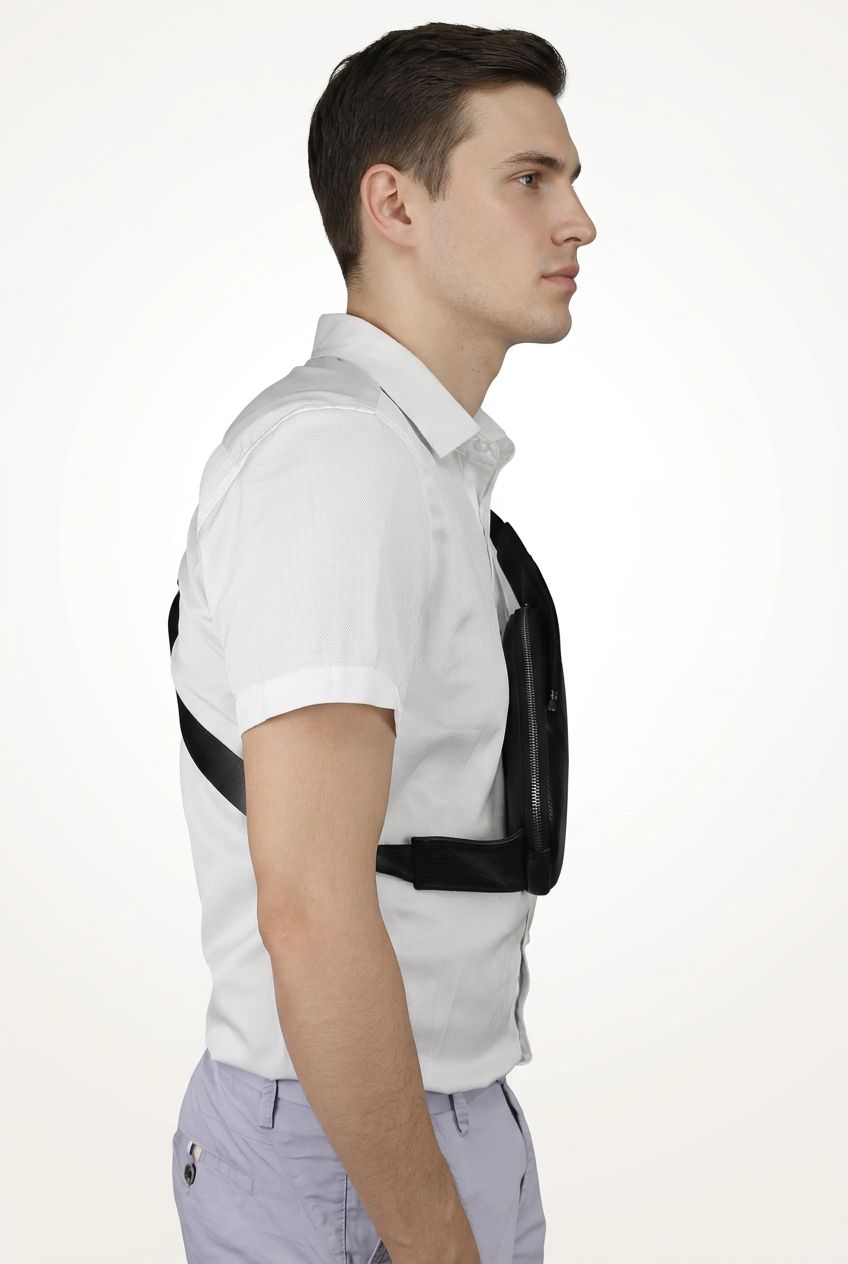 Elegant Genuine Leather Crossbody Bag for Men — Premium Daily Carry