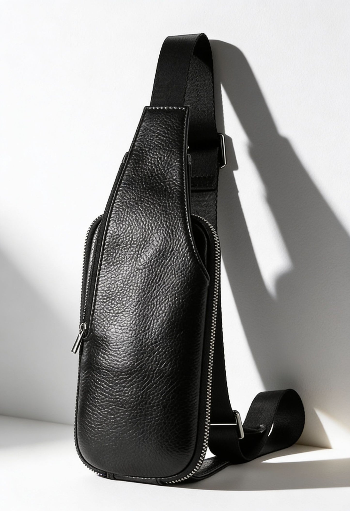 Leather Crossbody Bag Interior — Multiple Card Slots & Compartments