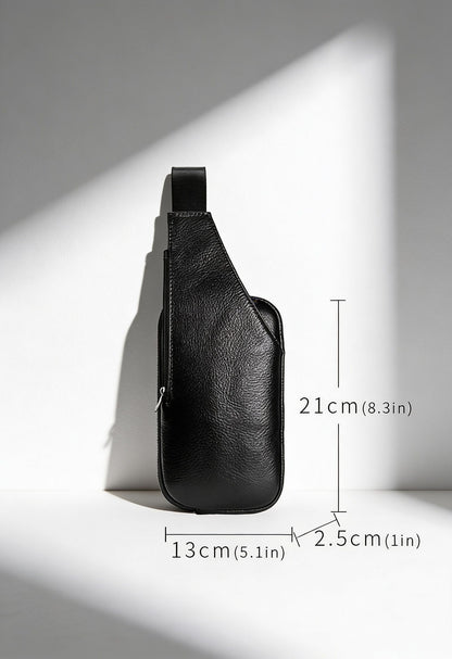 Elegant Leather Crossbody Bag — Perfect for Work & Travel