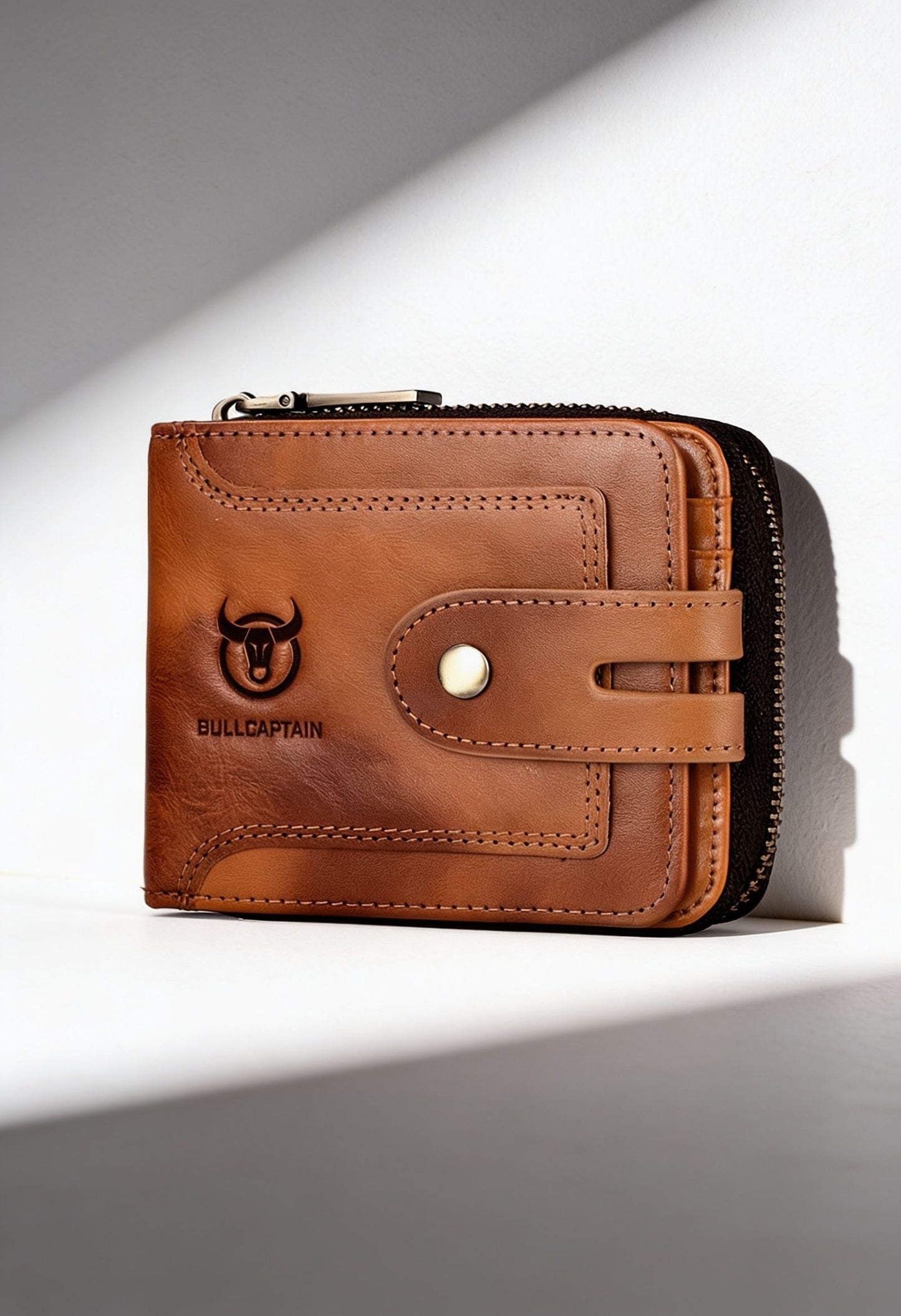 Vintage RFID Blocking Wallet for Men — Slim Bifold Design