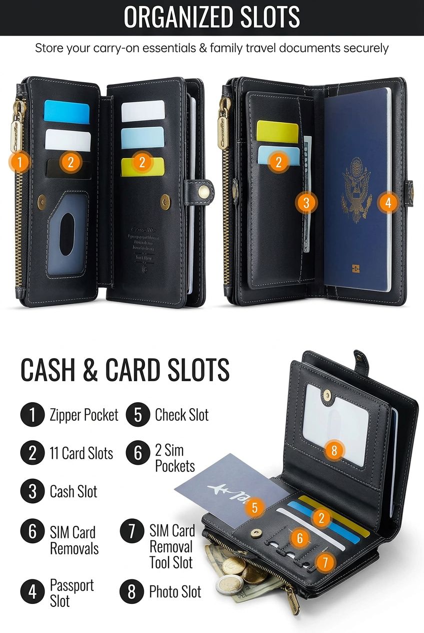 PassportVault Travel Wallet