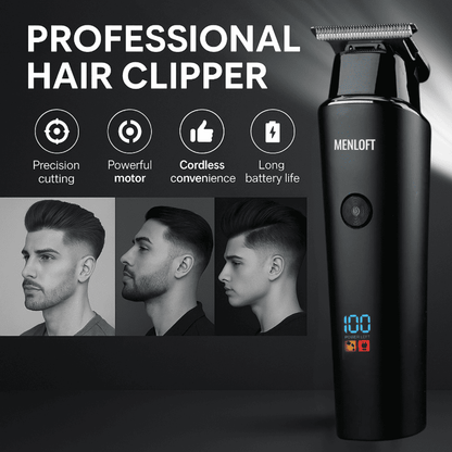 MENLOFT Elite Cordless Hair Trimmer with LED Display Unlimited offer - Menloft