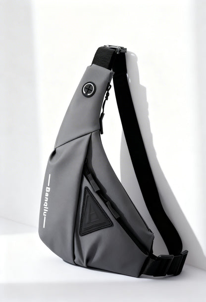 Side view of the Anti-Theft Mini Travel Bag, highlighting its compact size and features.