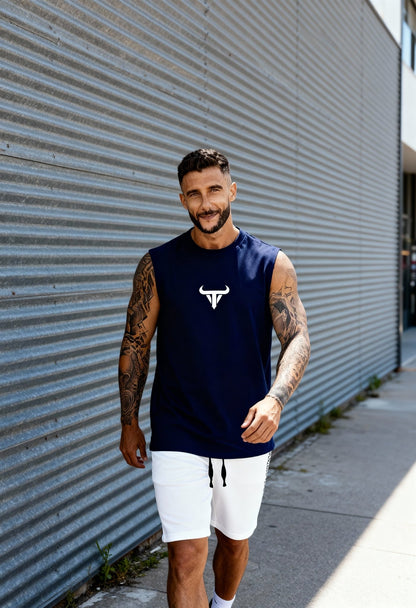 men’s sleeveless vest front view Menloft