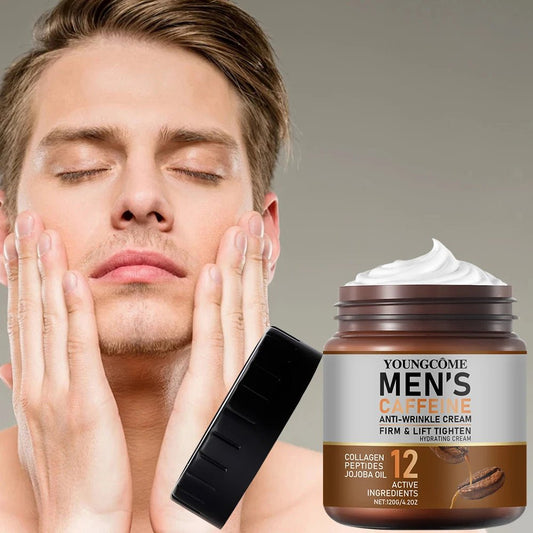 Men's Caffeine Anti - Wrinkle Power Cream - Firm & Hydrate - MENLOFT LLC