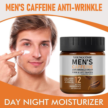 Men's Caffeine Anti - Wrinkle Power Cream - Firm & Hydrate - MENLOFT LLC