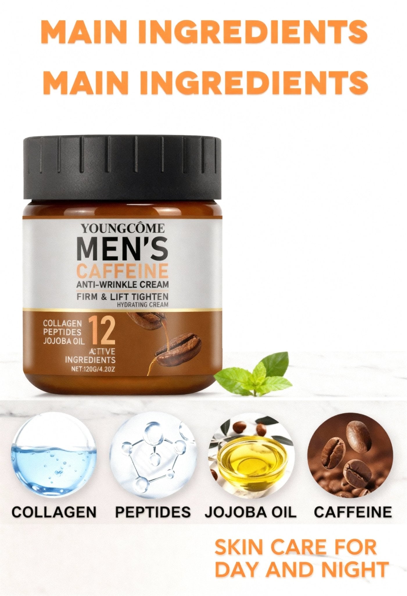 men’s anti wrinkle cream applying on skin Menloft