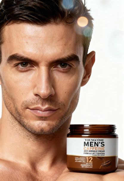 men’s anti wrinkle cream texture close-up Menloft